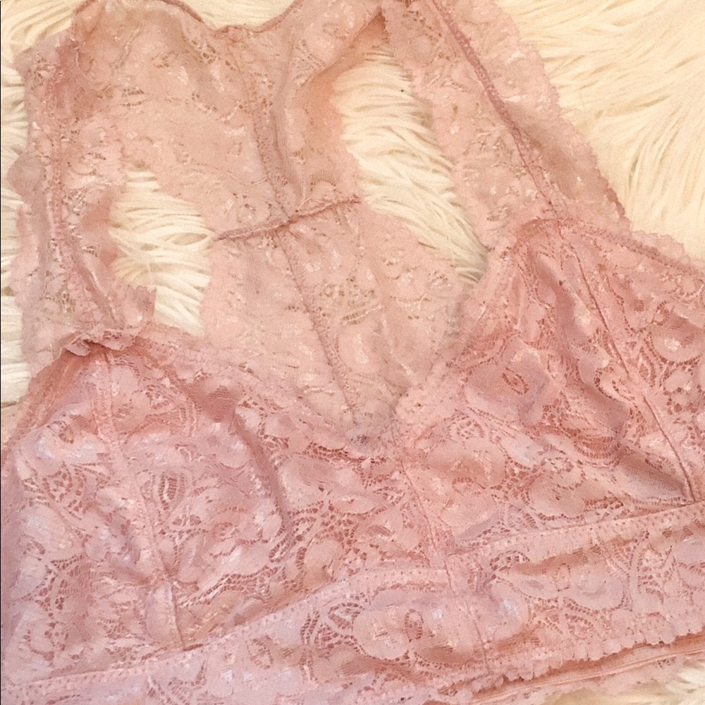 Light Pink Lace Bralette